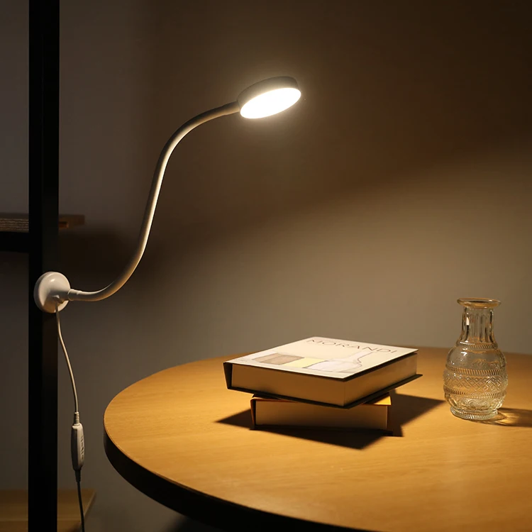 2pc MOQ Ningbo Professional Factory White Elegant Electric Light Desk kids Home Study hotel Room magnetic led table lamp