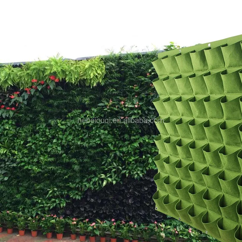Green Grow Bags Factory Vertical Wall Garden Hanging Planter Plants