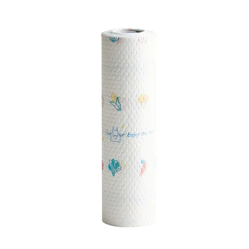 

3 rolls of kitchen paper absorbent paper special toilet paper, deoiling disposable oil absorbent paper, kitchen 50, White