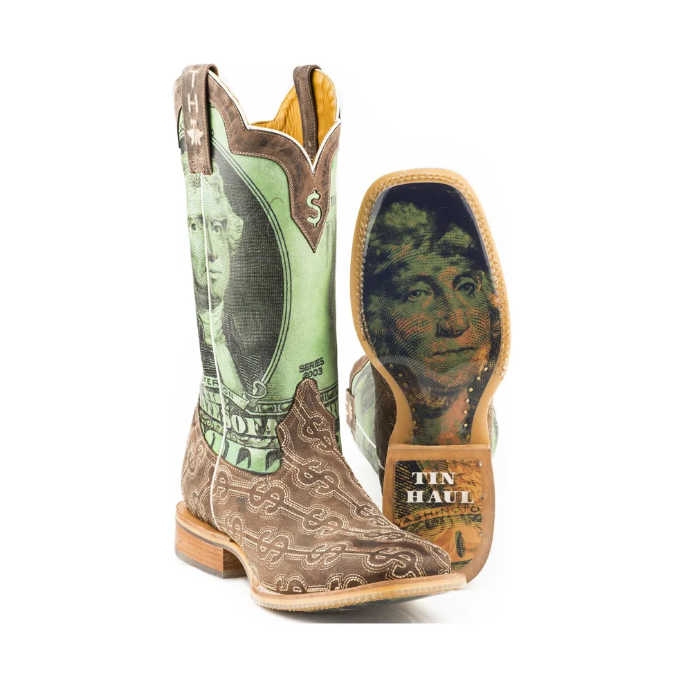 

Men Duece Take The Money and Run Cowboy Boots-square Toe
