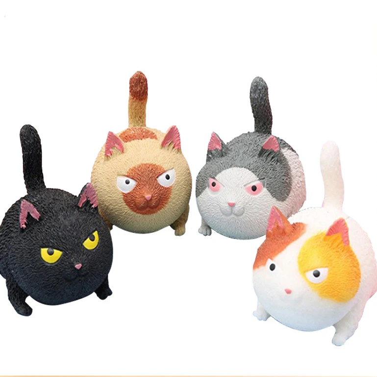 

Angry Cat Decompression Pinch Funny Lovely Big Face Cat Decompression Slow Rebound Children's Squeeze Fidget squishy toys