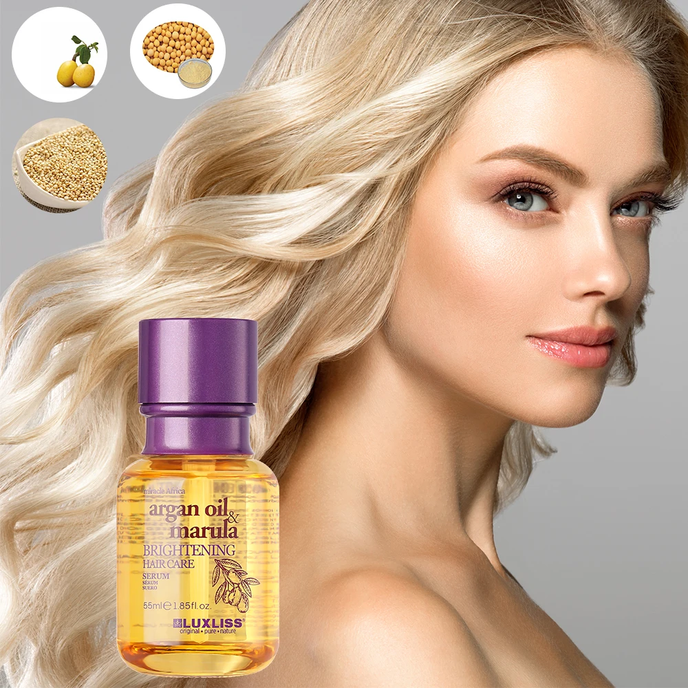 

Luxliss Professional customised oil natural organic hair care products Brightening Hair Care Serum for wholesales