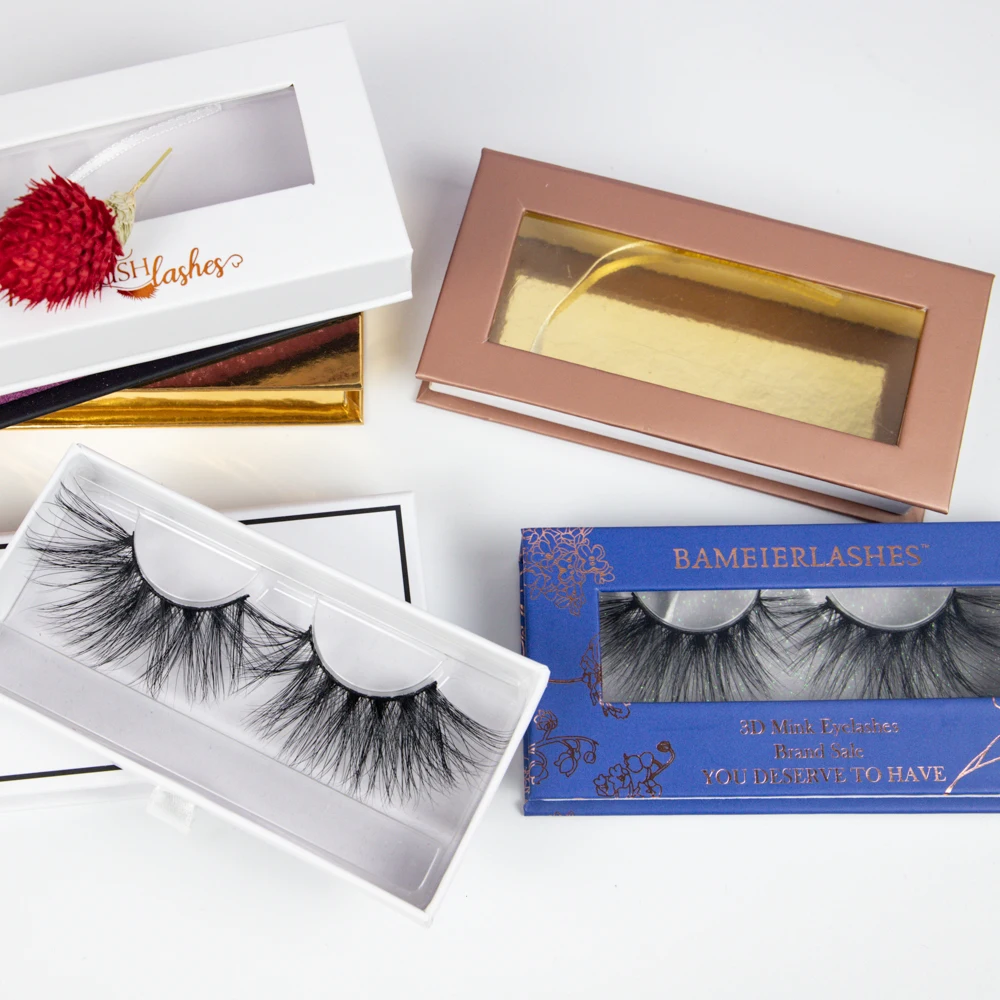 

ready to ship liruijie bameier 3D mink eyelashes factory wholesale stock false mink lashes, Black color