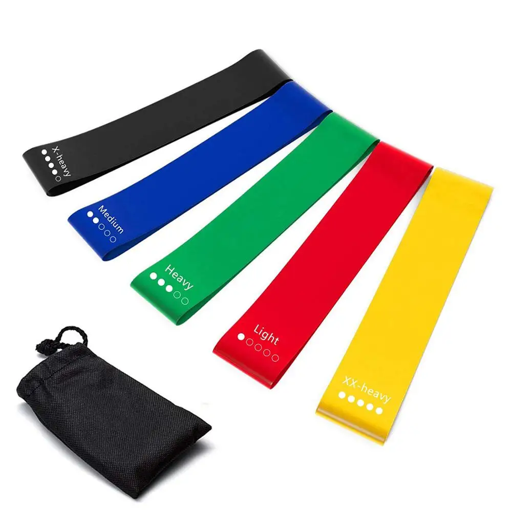 

Wholesale High quality Gym Latex Fitness bands Exercise Resistance Bands Set for Legs Strength Training, Red,blue,yellow,black,green