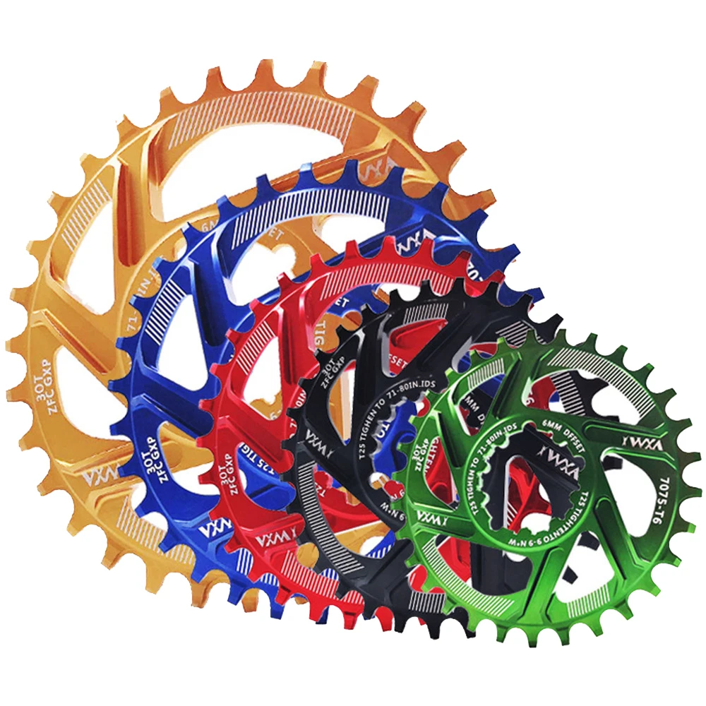 

Bicycle Chainwheel Fit For GXP 30t 32t 34t 36t 38t Offset 6mm 3mm 1mm GXP narrow wide bicycle chainring for gxp xx1 x9 xo x01, Black red blue green yellow