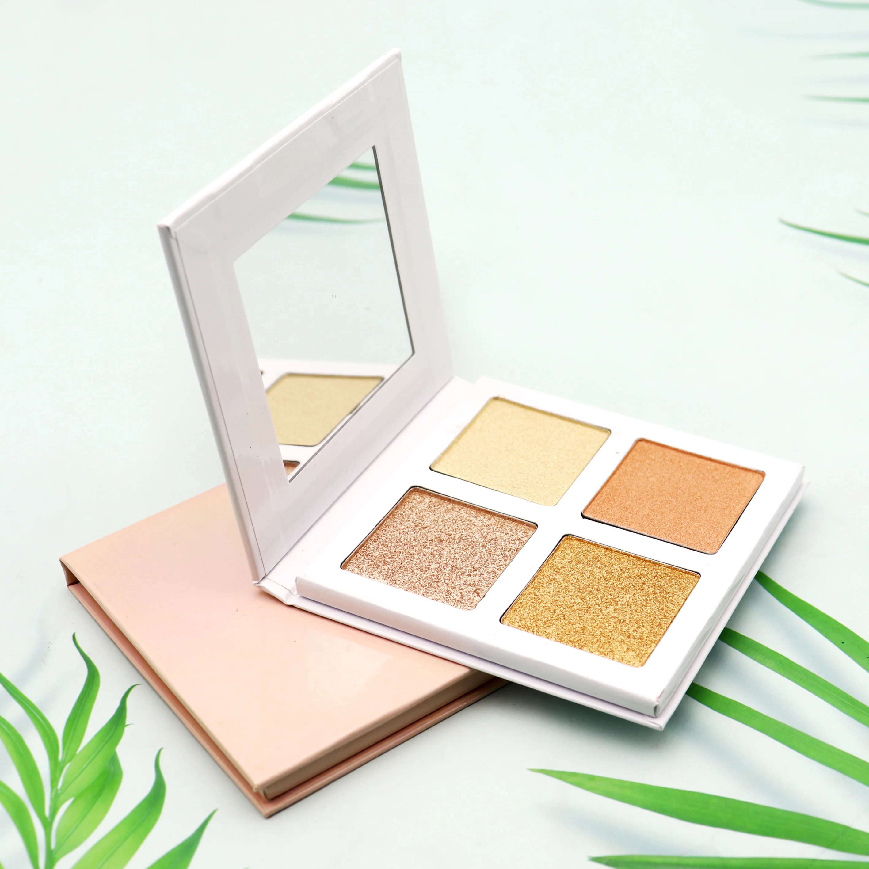 

private label highlighter palette wholesale highlighter makeup DIY highlighter palette, 4 colors