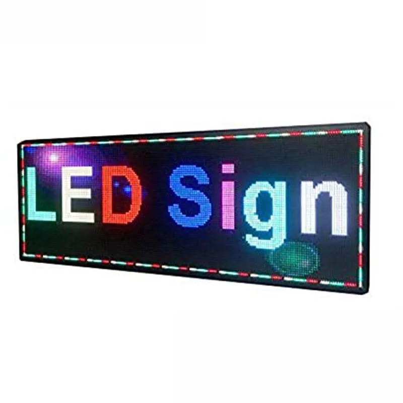 P10RGB Outdoor 7-Color 3D Effects led Signs by WiFi Wireless Control led Rolling Display