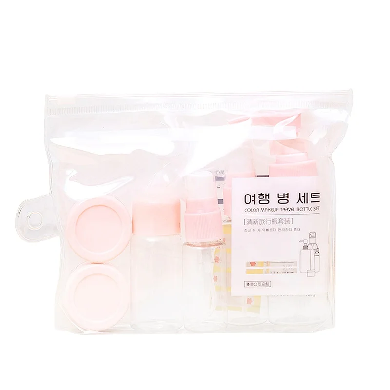 

Easy To Clean Leakproof Mini Portable Travel Bottles Set, Pink