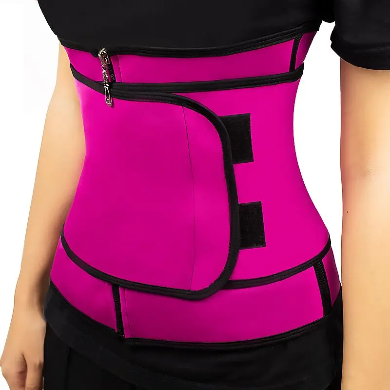 

OEM Waist Trainer Belly Burner Belt Belly Fat Reducing Waist Trainer Postpartum Girdle Fitness Sweat Belts Fajas Para Ejersicios