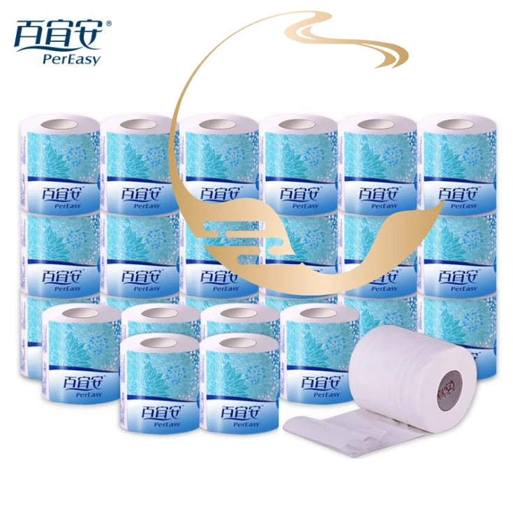 
DONSEA 2020 Hot Sale Private Label Soft Wood Pulp Toilet Paper Bathroom Tissue 