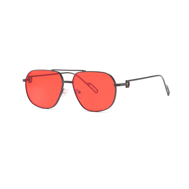 

7120 Fashion round frame sunglasses trend women's metal sunglasses