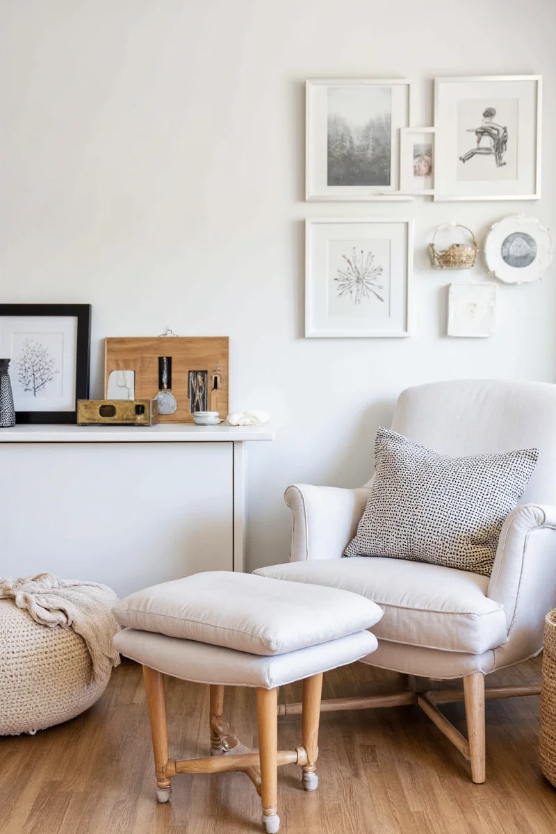 Sofa bed transforming into sleeping area