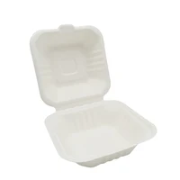 

Takeaway wholesale biodegradable clamshell bagasse food container lunch boxes