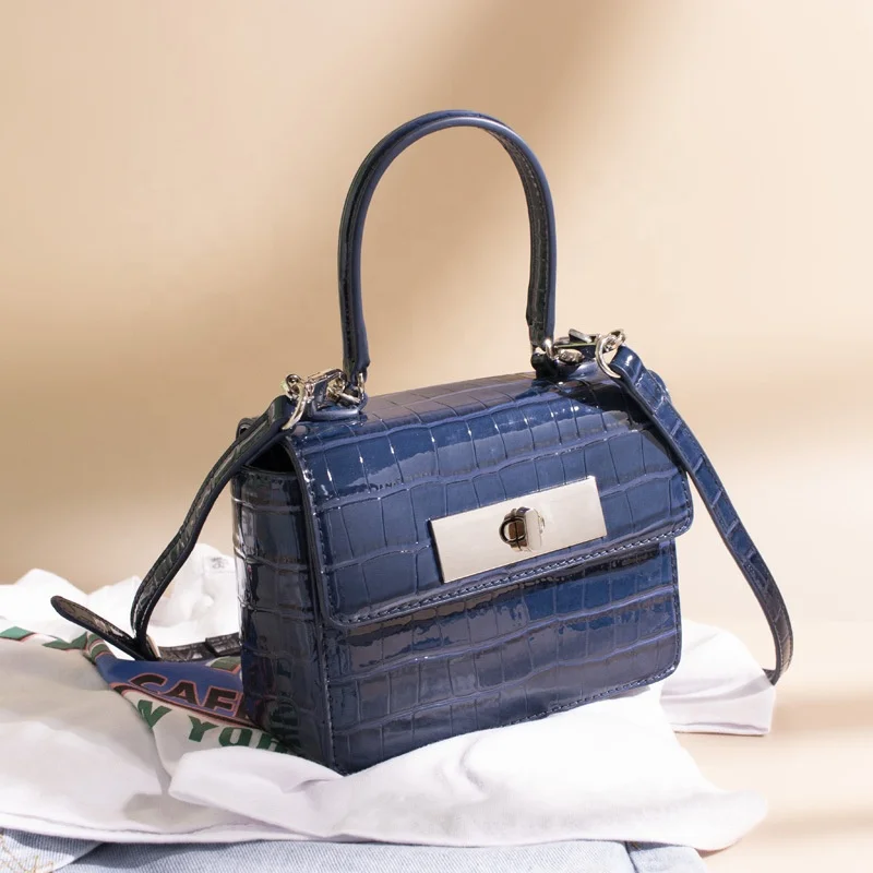 

Women Fashion Casual Box Shape Small Leather Messenger Bags Luxury Shoulder Bag