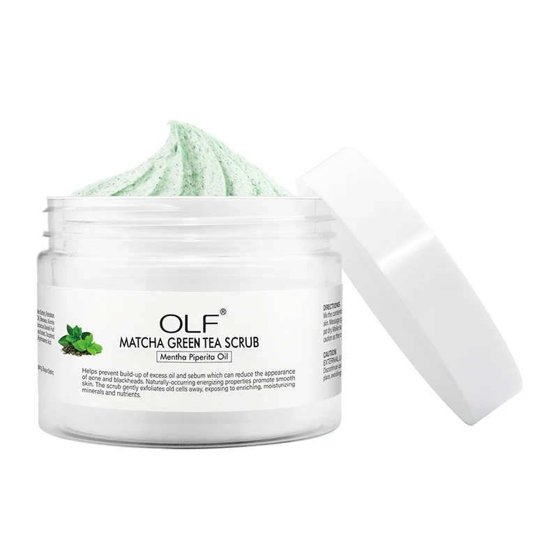 

Wholesale High Quality Natural Matcha Green Tea Skin Whitening Cream Body Scrub