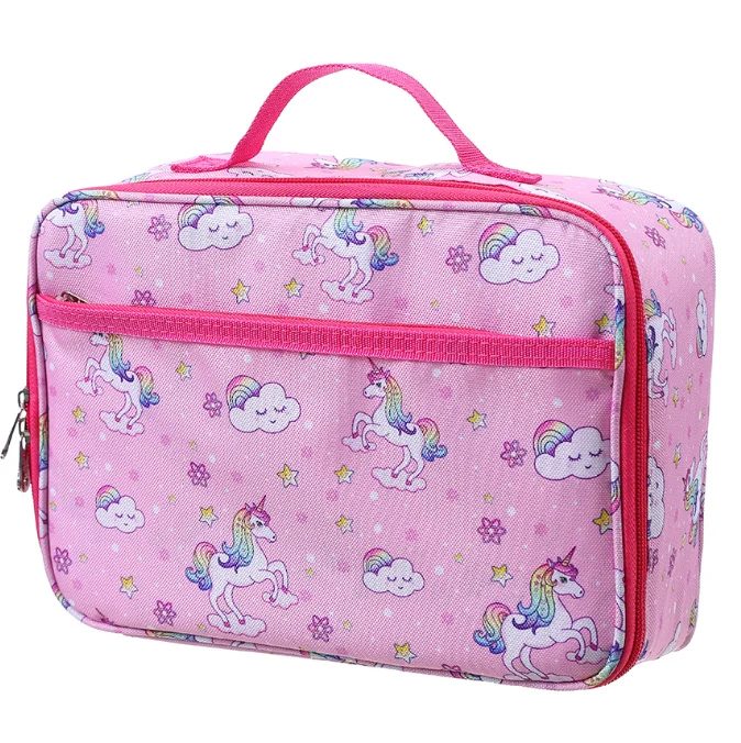 OUMENG Lunch Bag Large Capacity Thermal Insulation Cooler Bag for Travel With Kids Lunch Box