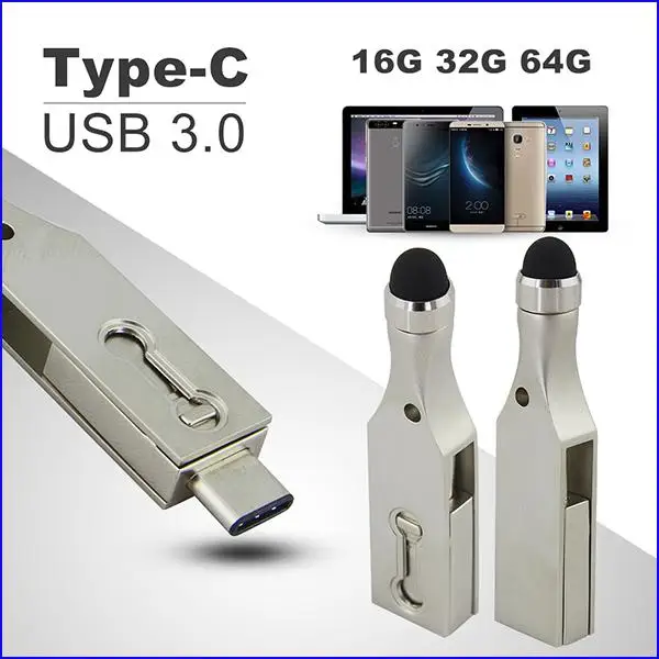 Amazon Hot-selling Waterproof Type C usb flash drives capacitive stylus USB OTG pen drive 32gb 64gb - ANKUX.COM