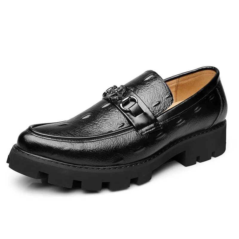 

Latest Design Formal Office Black Leather Mens Dress Shoes High Heels