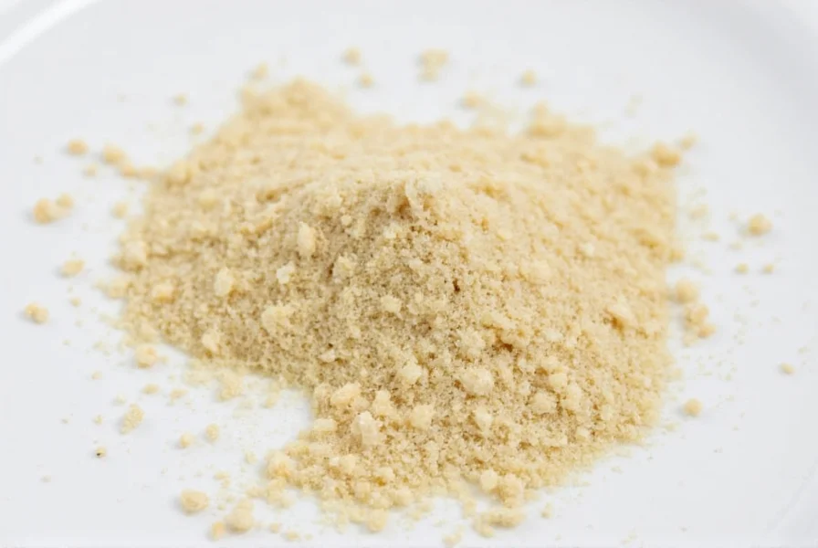 Chef measuring garlic powder into a recipe with measuring spoons