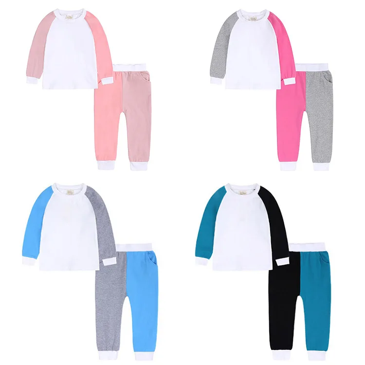 

M742 Kids Tales clothing Children casual clothes sleepwear loungewear pajamas girl boy clothing set