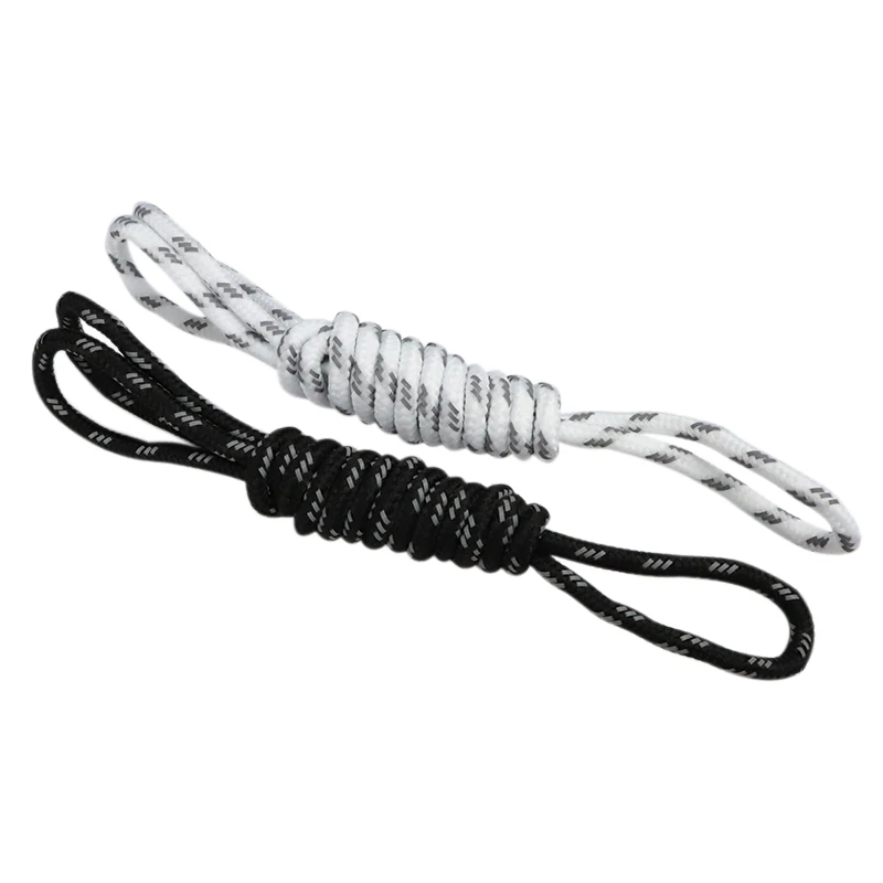 

Weiou Manufacturer 3M Reflex Black and White 3 twill weave Reflective rope 140cm shoelaces With Great Price for Casual shoes, Any based pantone color+grey 3m