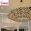 Customizable project contemporary decorative circle big led pendant Chandelier lighting for Arabic mosque