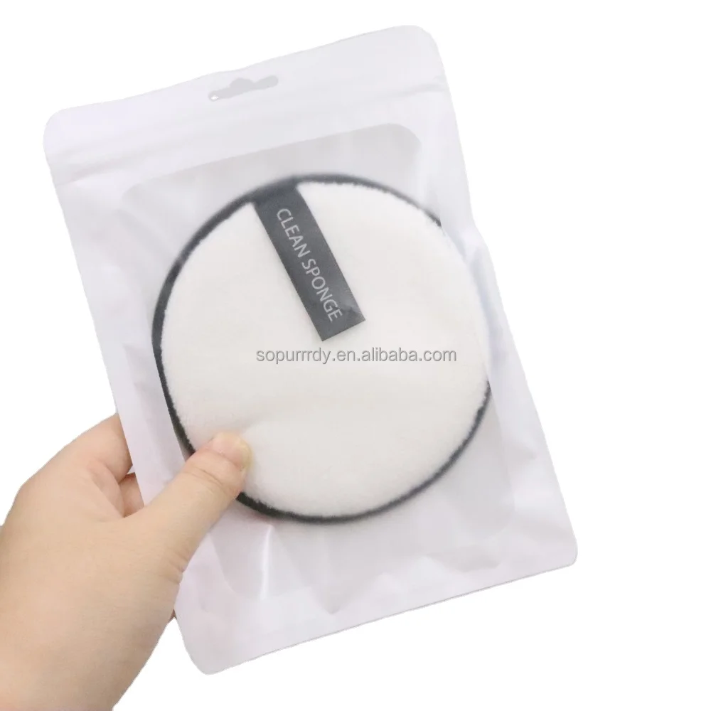 

Sopurrrdy Private Label Beauty Cleaning Microfiber Round Clean Makeup Remover Pads