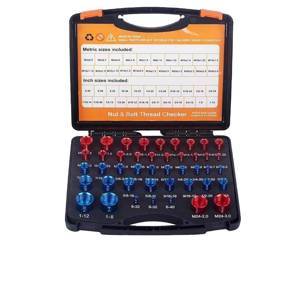 44 Bolt Size and Thread Gauge Nut  Bolt Thread Gauge 23 Inch & 21 Metric Sizes Individually Assembled  Thread Checker Set