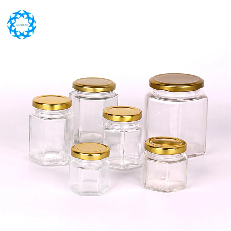 

Avertan 50ml 100ml 150ml 195ml 240ml 350ml 450ml 500ml 730ml custom glass food jar glass bottle honeypot