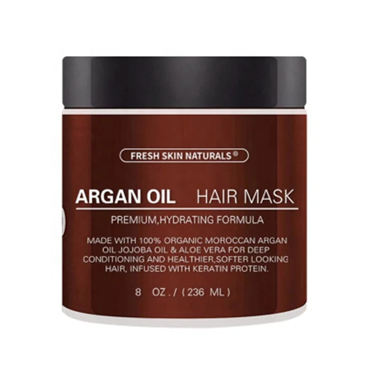 

professional private label customized logo natural organic argan oil treatment keratin hair mask