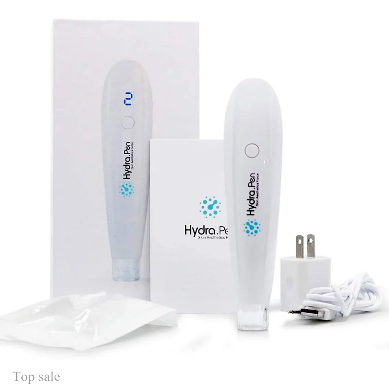 

Portable Factory price Skin Rejevenation hydrapen Hydra Pen H2 Automatic Serum Applicator Wireless Mesotherapy Hydra Pen, White