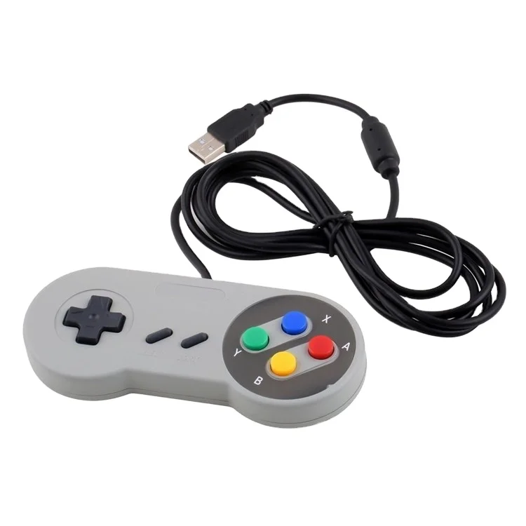 

Classic Retro USB game controller For Nintendo Snes, Grey