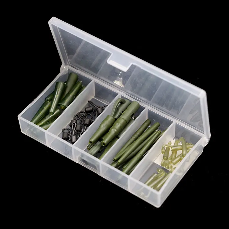 

Selco Plastic Transparent Carp Fishing Accessories Tackle Box With Quick Change Swivel Lead Clip Sleeve For Carp Fishing
