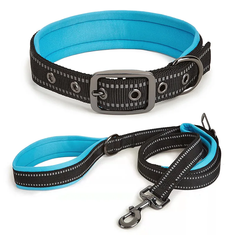 

Hot Style Reflective Pet Harness Set Dog Walking Harness Adjustable Nylon Anti Bite Chest Straps Outdoor Training Pet Leash