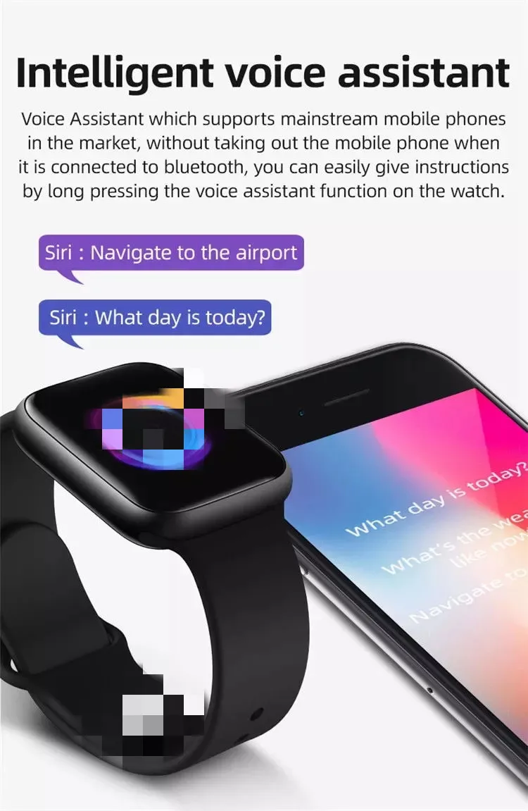 T500 Plus Smart Phone Watch Relojes Inteligentes Bt Call Serie 5 6 T55