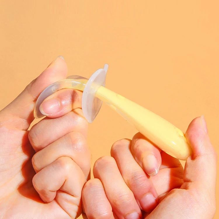 

Bpa Free Cute Silicone Baby Feeding Soft Toddler Spoon