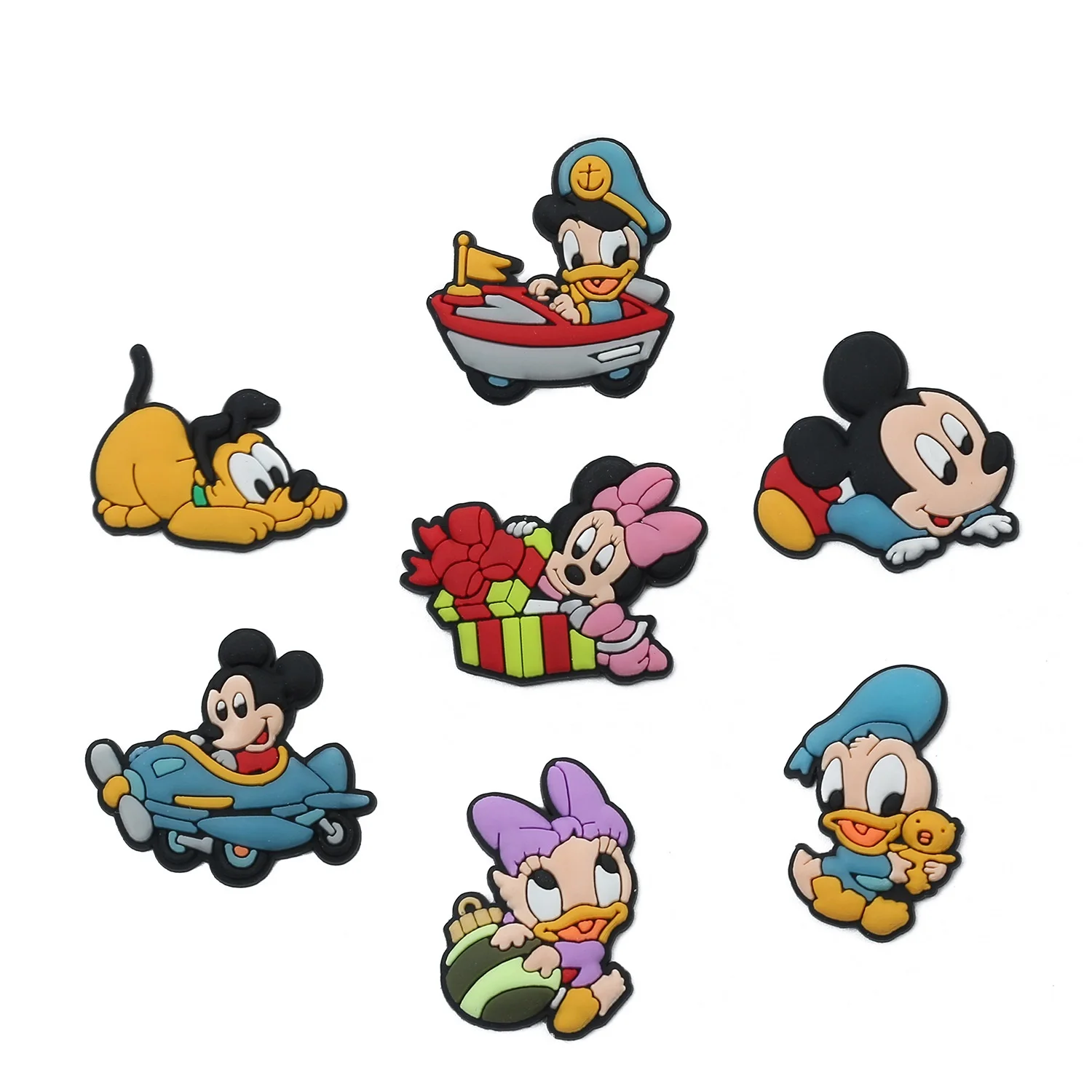 

Wholesale Cheap Custom New Design Cartoon character Mickey Minnie soft pvc shoe charms for kid croc charms, Picture