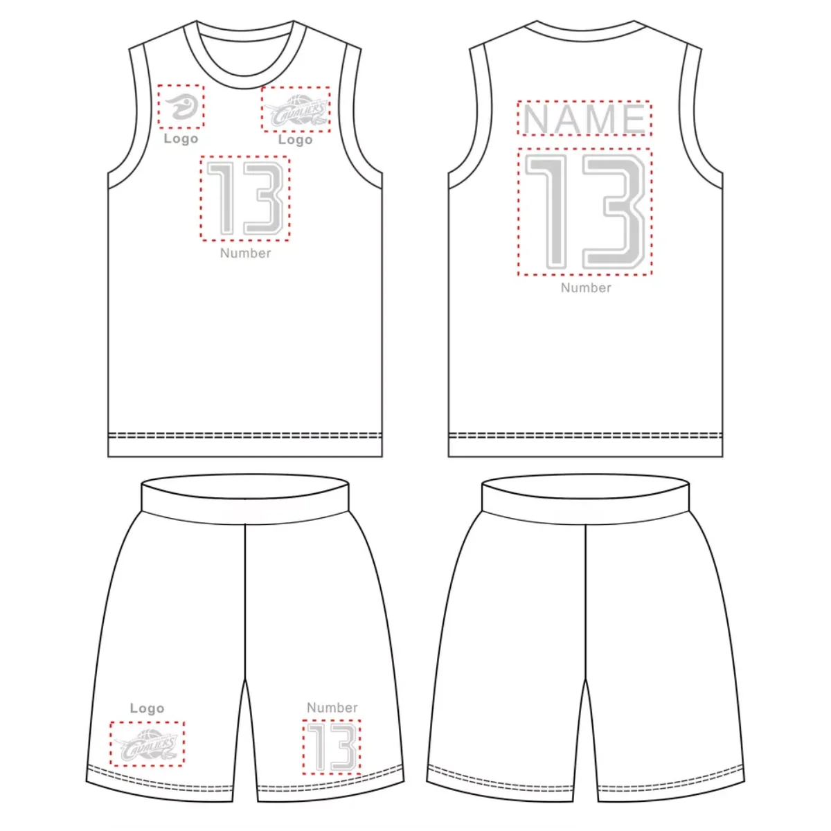 Blank Basketball Uniform Template (3) TEMPLATES EXAMPLE TEMPLATES ...