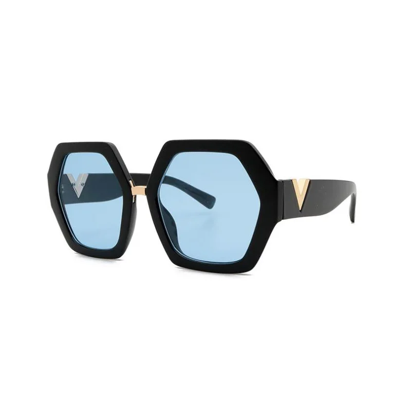 

wholesale custom fashion designer private label women trendy oversized shades sun glasses sunglasses 2021 for women, Multi colors