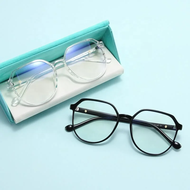 

2022 Women Men New Arrivals Custom Logo TR90 Frame Round Optical Frames Eyeglasses Blue Light Blocking Glasses
