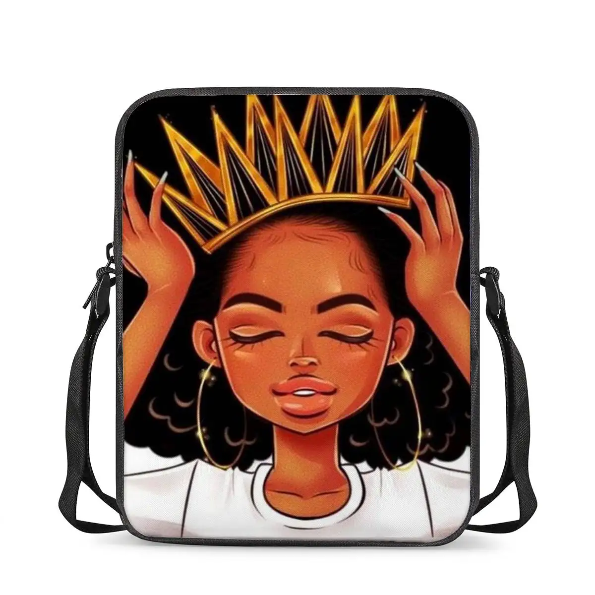 

Small Messenger Bags for Women African American Black Art Girls Shoulder Crossdy Bag Ladies Mini Handbags Kids Bag