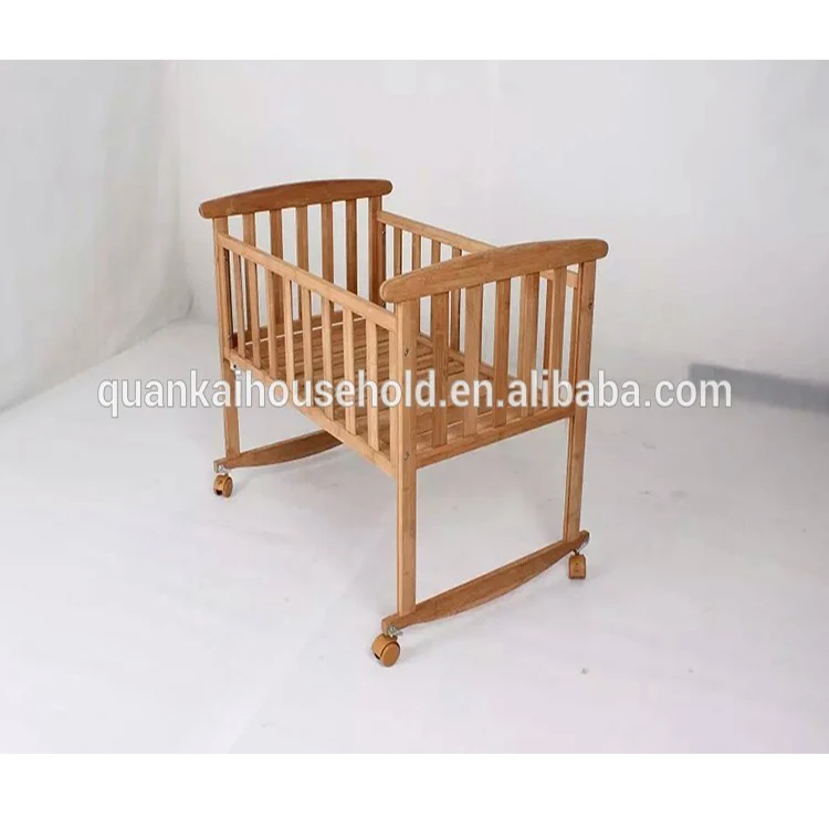 Bamboo Wooden Baby Bed Baby Cribs