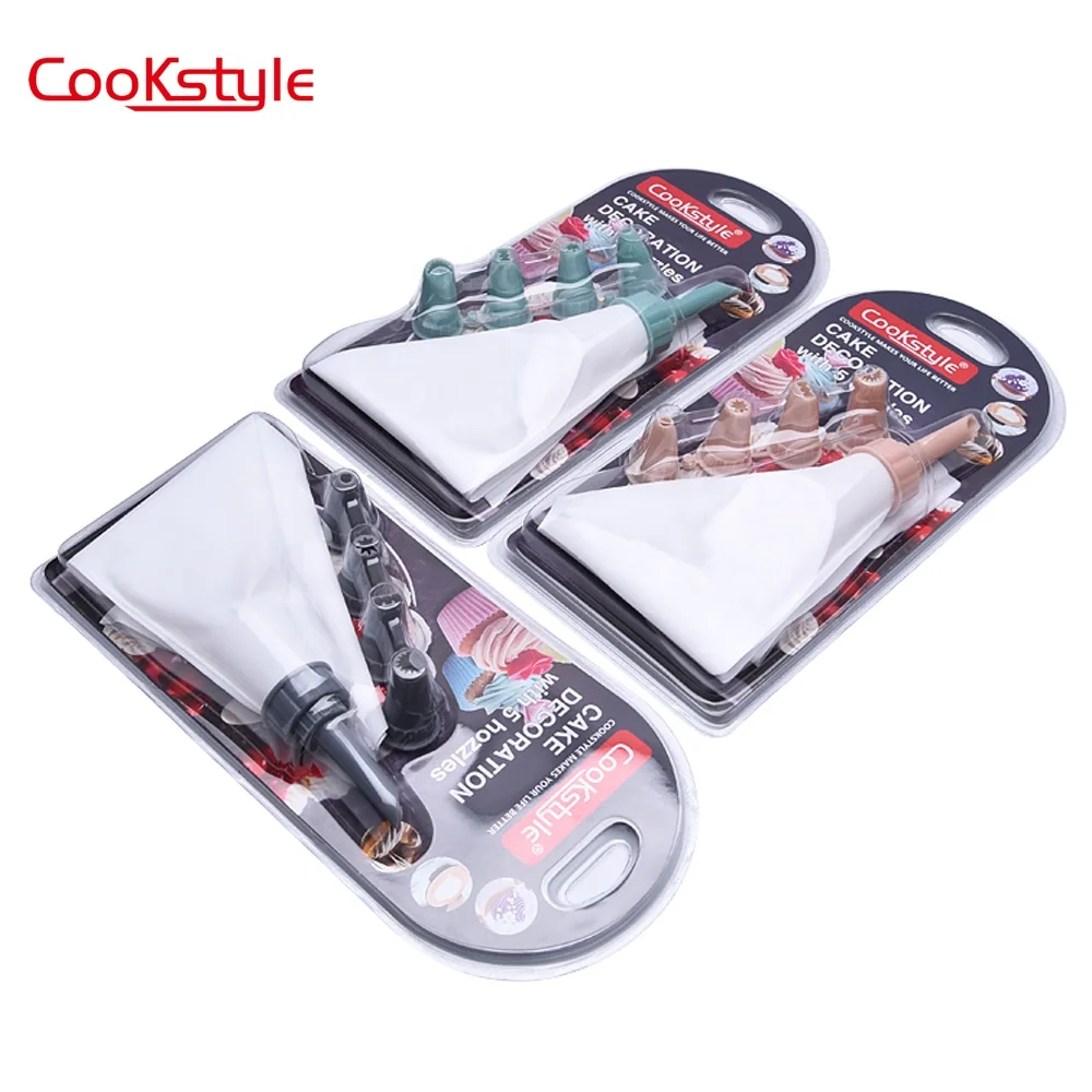

Wholesale Good Quality Plastic Icing Piping Cream Pastry Bag Dessert Decoration for baking tools, Grey / green / pink