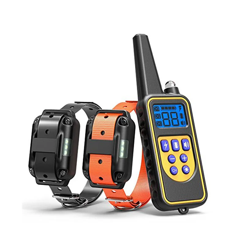 

Newest Pet Training Anti Dog No Bark Collar Dog Trainer Collar With Remote Dog Shock Training Collar