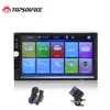 7" Car Radio HD 1080P Touch Screen 2 Din Audio Stereo Bluetooth Video MP5 with Backup Camera Steering Wheel Control