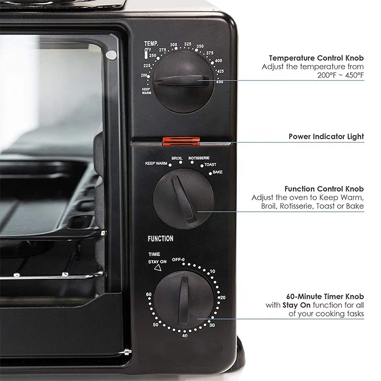 
Foshan Commercial Machinery Electric Cooker with Rotisserie Oven 