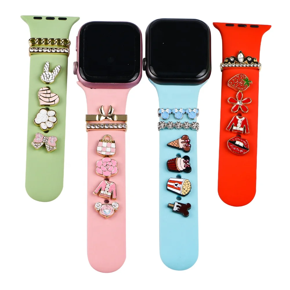 

New Arrival Apple Watch Decorative Charm For Watch Band Bracelet Metal Leg Decorative For Watch Sport Strap Ornament Accessories, Multi-color optional or customized