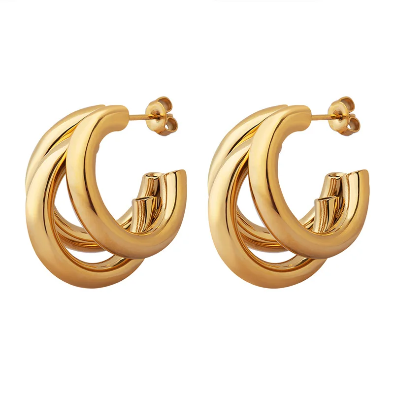 

Tarnish free Jewelry Stainless Steel Jewelry 18k Gold Fashion Jewelry Earrings 2022 Trendy Earing for Women Wholesale