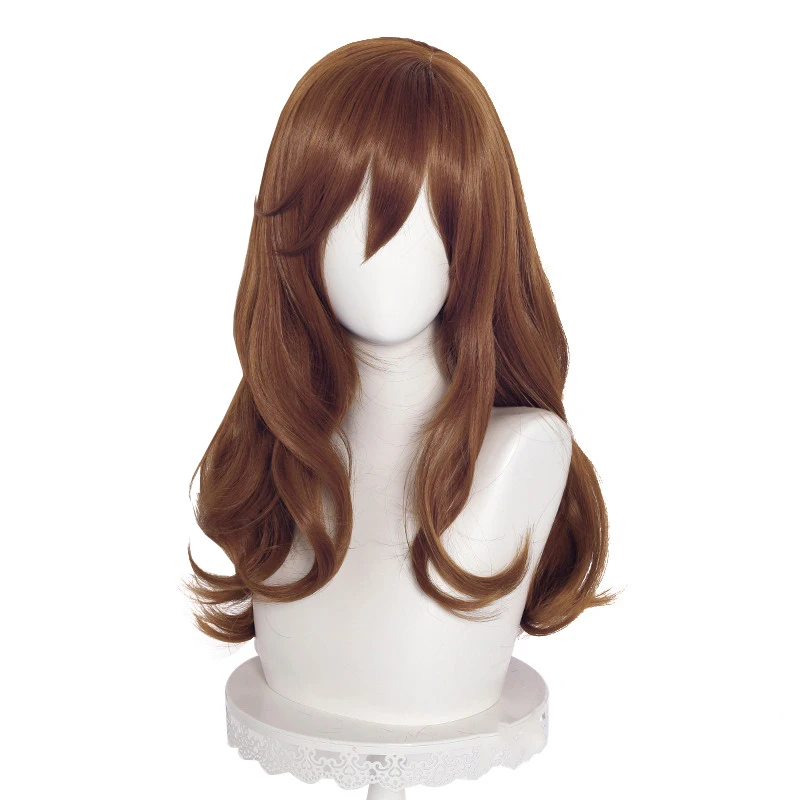 

Brown Long Wavy Cute Synthetic Hair Anime Comic Exhibition Cosplay Halloween Hair COS Ombre Wigs Sweet Female, Pic showed