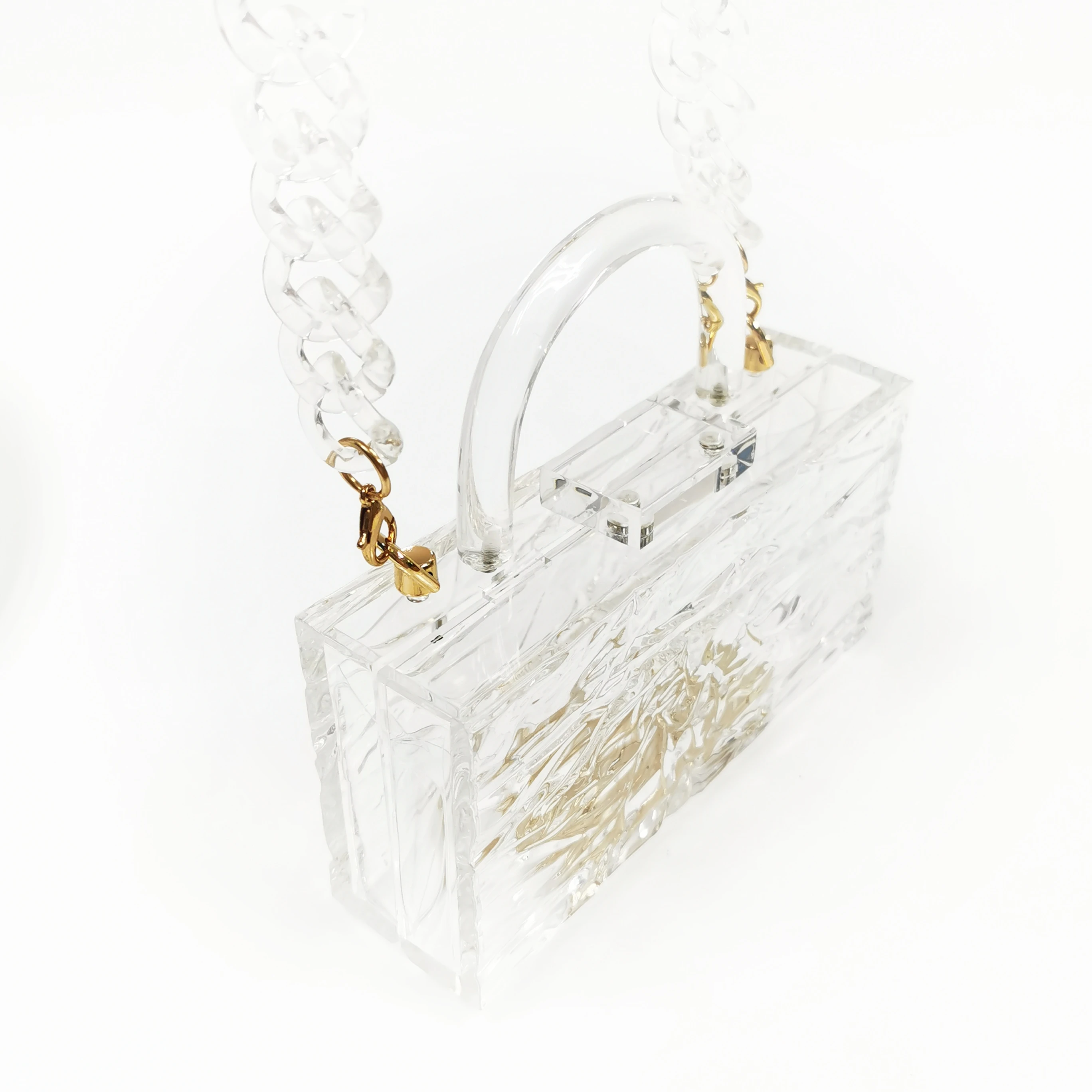 

Crystal clutch bags clutch evening bags acrylic tote bag, Clear